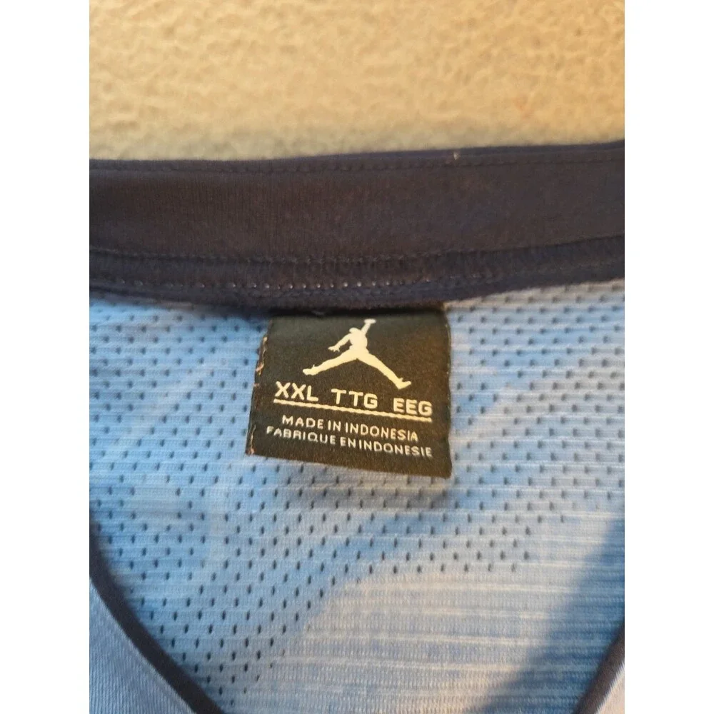 Vintage 2008 Jordan Brand UNC Tar Heels Aerographic Basketball Jersey #5 XXL